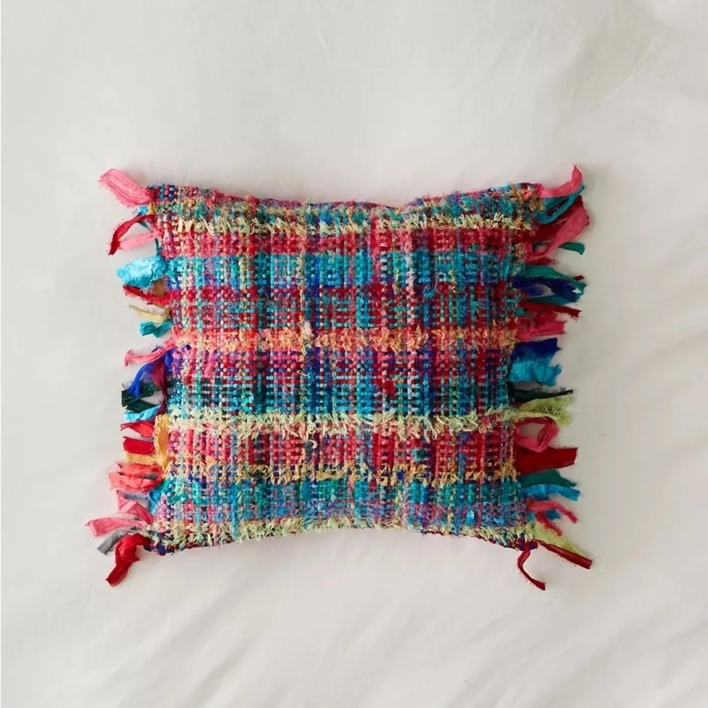 New Urban Renewal Remnants Sari Silk Throw Pillow